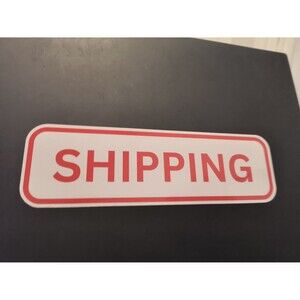 Shipping Area Sticker Sign Waterproof Vinyl Decal (2 Pack)